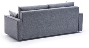 Design kihúzható kanapé Sanjay 215 cm szürke