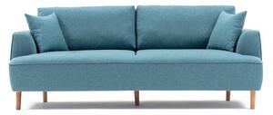 Design 3 személyes kanapé Waldina 230 cm türkiz