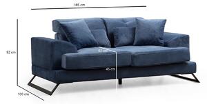 Design kanapé Heimana 185 cm sötétkék