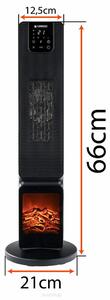 Powermat Elektromos Oszlopos Látványkandalló PM-GKL-3500DLK (PM1251)
