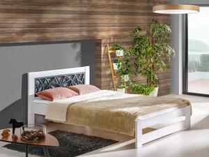 KOSMA egyszemélyes tömör fa ágy 120x200 - fehér