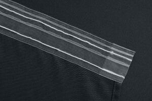 OXFORD fekete függöny 140x250 cm Felfüggesztés: Hullámos sínszalag