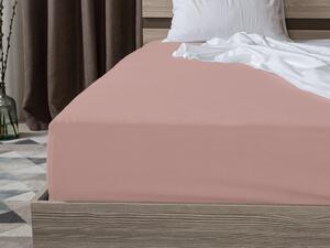 Jersey világos rózsaszín lepedő 180x200 cm