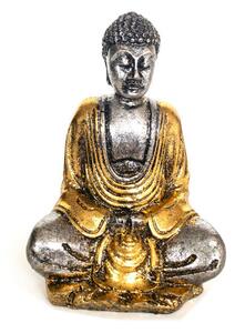 Buddha szobor - Arany - 8 cm