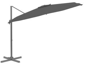 VidaXL fekete konzolos napernyő alumínium rúddal 400 x 300 cm