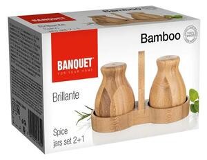 Banquet BRILLANTE 3-részes fűszertartó készlet Bamboo