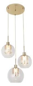 Beltéri függeszték e27 3x60w arany philana