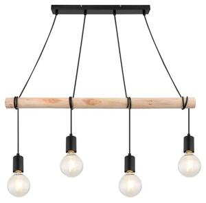 Beltéri függeszték e27 4x40w fekete pablo