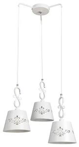 Beltéri függeszték e14 3x40w fehér anna