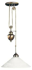 Csillár e27 100w bronz/fehér marian