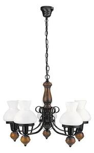Csillár e27 5x60w fekete petronel