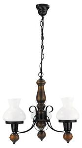 Csillár e27 3x60w fekete petronel
