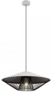 Redo 3008 Grill függesztett lámpa, 49,5 cm, fekete-fehér, 1xE27 foglalattal
