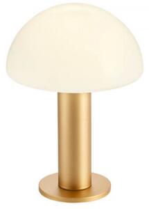 Redo 2477 Lumien asztali lámpa, 13x18,2 cm, matt arany-fehér, 1xG9 foglalattal