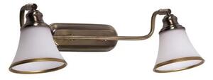 Beltéri karos spotlámpa e14 2x40w bronz/fehér grando