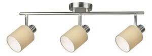 Beltéri karos spotlámpa e14 3x25w króm/barna natina