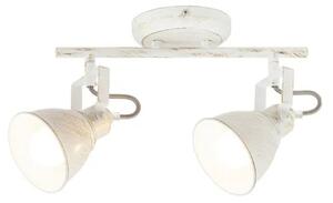 Rabalux beltéri karos spotlámpa e14 2x40w antik fehér vivienne