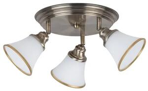Beltéri karos spotlámpa e14 3x40w bronz/fehér grando