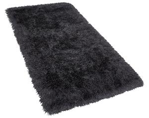 Fekete hosszú szálú szőnyeg 80 x 150 cm CIDE