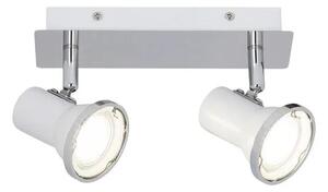 Beltéri karos spotlámpa gu10 2x50w fehér steve