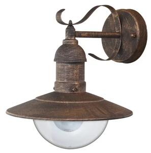 Kültéri fali lámpa e27 60w antik arany oslo