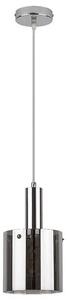 Beltéri függeszték e27 60w króm/füstszínű üveg donati