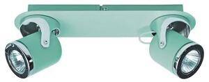 Beltéri karos spotlámpa gu10 2x5w menta april