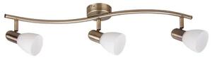 Beltéri karos spotlámpa e14 3x40w bronz soma