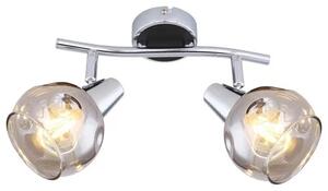 Beltéri karos spotlámpa e14 2x40 w króm tamara