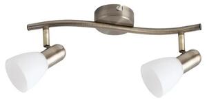 Beltéri karos spotlámpa e14 2x40w bronz soma