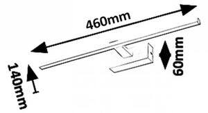 Beltéri led fali lámpa 8w 450lm 4000k matt fehér albina