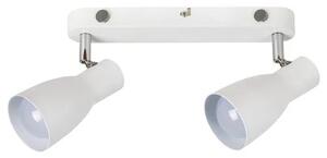 Beltéri karos spotlámpa e27 2x20w fehér ebony