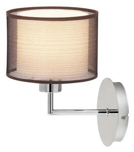 Beltéri fali lámpa e27 60w króm/barna anastasia