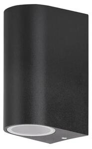 Kültéri fali lámpa gu10 2x35w fekete chile