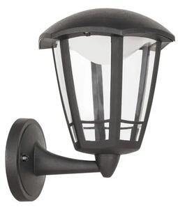 Utolsó darab! kültéri led fali lámpa 8w 500lm 3000k fekete sorrento