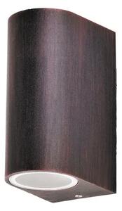 Kültéri fali lámpa gu10 2x35w antik barna chile