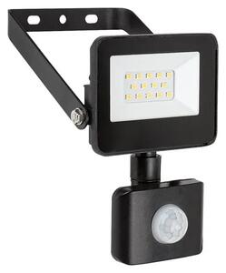 Flood led reflektor mozgásérzékelővel 10w 900lm 4000k fekete