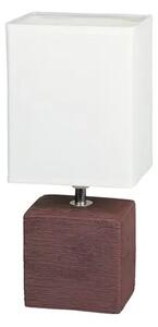 Éjjeli lámpa e14 40w wenge/fehér alabástrom üveg orlando