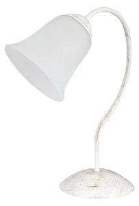 Éjjeli lámpa e27 40w antik fehér/opál üveg fabiola