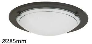 Beltéri mennyezeti lámpa e27 60w fekete/opál üveg ufo
