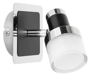 Beltéri led fali lámpa 5w 400lm 4000k fekete/üveg harold