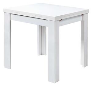 PLAY étkezőasztal 80x60 cm bővíthető matt fehér színben