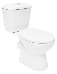 WC kombinált Ceramia Multi Eur fehér fényes felülettel hátsó kifolyással EUR660NEW