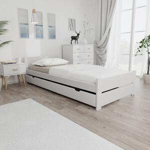 IKAROS DOUBLE ágy 90 x 200 cm, fehér Ágyrács: Ágyrács nélkül, Matrac: Somnia 17 cm matrac