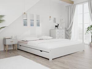 IKAROS ágy 180 x 200 cm, fehér Ágyrács: Lamellás ágyrács, Matrac: Matrac nélkül