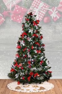 Tutumi, szőnyeg a karácsonyfa alatt 100cm, ekrü dekorral, CHR-00459