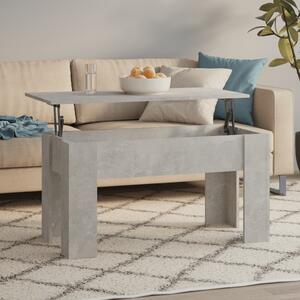 Betonszürke szerelt fa dohányzóasztal 101 x 49 x 52 cm