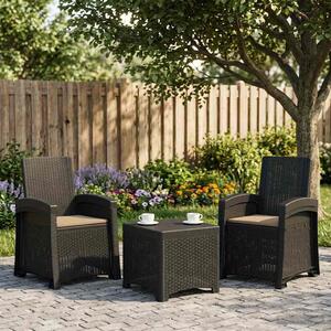 Dönthető kertiszék rattan hatású 2 pcs