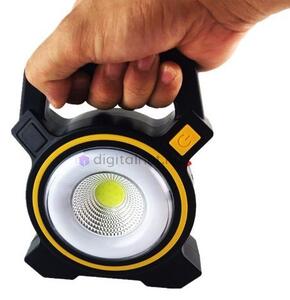 Zelux 10W akkumulátoros napelemes reflektor