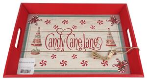 Karácsonyi fa tálca CHRISTMAS - több változat Változat: Candy canelane